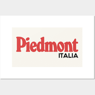 Piedmont / Piemonte - Retro Style Italian Region Design Posters and Art